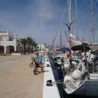 Dulce (rechts) aan de kade in Formentera. We gaan fietsen