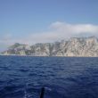 We laten Capri achter ons, op weg naar het zuiden