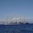 De windjammer Royal Clipper voor Capri