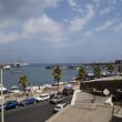 Haven Pantelleria. Dulce rechts aan de rechter havendam