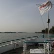 Op de Merwede met de pont onderweg naar Gorkum