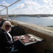 Terras op St Lazarus Bastion boven Grand Harbour