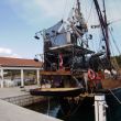 Het theaterschip Amara Zee afgemeerd in Galaxidhi