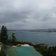 Zicht op de Bosporus vanaf het Topkapi Paleis. Rechts Azië.Aan de onderkant de Byzantijnse stad