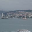 De Leander toren aan de Aziatische kant van de Bosporus, vanaf het Topkapi Paleis