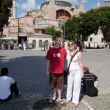 Rommert en Esther voor de Hagia Sofia
