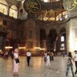 Ans in de Hagia Sofia. De Arabische teksten werden later opgehangen