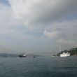 Achter ons de eerste, zuidelijke Bosporus hangbrug