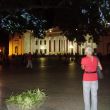 Het stadhuis van Odessa bij avond