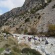 Kreta. Lunch in de kloof die afwatert van Katharo naar Lassithi Plateau