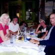 Chalki. Restaurant Remezzo. Vlnr. Ans, Tom, Toos en Klaas