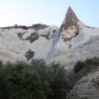 Love Valley, Cappadocië. Moeilijk bereikbare Hittietische graven, later duiventillen voor mest