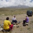 Hier stranden we in de voetheuvels van de Ararat, vlak onder het basiskamp