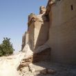 De hoge, gemetselde muren van Qalaat Jabaar