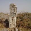 Apamea. Sculptuur gewijd aan de god Bacchus. Let op de druivenranken rond zijn hoofd