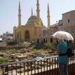 Beirut. Resten van de Romeinse markt bij de Moh. al-Amin moskee