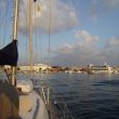 Latakia. Dulce afgemeerd in de Syrian Yacht Club
