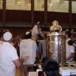 Jeruzalem. Bar Mitzvah viering onder de Wilson Boog bij de Klaagmuur