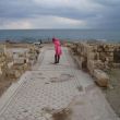 Caesarea. Gang met mozaïekvloer in of bij het paleis van de Romeinse prefect. Pontius Pilatus?