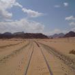 Wadi Rum. Het fosfaatspoorlijntje naar Aqaba