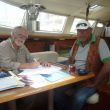 In de kajuit met Mezin, onze agent van Felix Maritime Agents