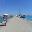 Onze lege steiger in Marina Hurghada. Dulce ligt rechts, bijna helemaal aan het eind
