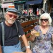 Vismarkt, Utrecht. op het terras van Graaf Floris