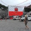 Gibraltar. Voorbereidingen voor de nationale feestdag op het Kazemattenplein