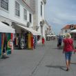 Winkelstraat in Vila Real de Santo Antonio. Aan het eind is de haven