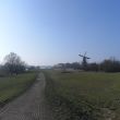 Half februari. De skyline van Gorcum vanuit het oosten. Rechts nog net het puntje van de kerktoren