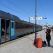 Station Faro. Het boemeltje naar Lagos (de graffiti zitten aan de andere kant)