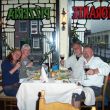 Marion, Ans, Tom en Koos, restaurant Roma