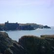 Île d'Yeux. Kasteelruïne Le Vieux Château aan de Atlantische kust