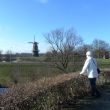 Wallenloop op 7 maart 2016. Korenmolen de Hoop op het Bastion VIII.