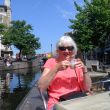 Leiden. Op een terras tegenover het stadhuis.