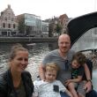 Haarlem. bezoek van Martijn (zoon van mijn broer Wiebe) & Vivan en hun kindere Lucas (l) en Jell