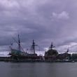 De replica van het VOC-schip 'Batavia' in Lelystad.