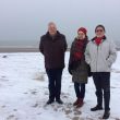 Op het strand in Wijk aan Zee met Paul A. (foto: Tine)