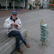 Zierikzee. Portie kibbeling op het Havenplein.