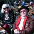 Samen lunchen op de Grote Markt op Ans' verjaardag.