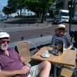 Hellevoetsluis. Terrasje vlakbij onze boot.