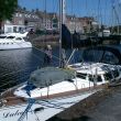 Hellevoetsluis. Boot afspuiten.