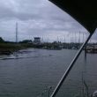 Aanloop Bradwell Marina met de bekende ronde toren.