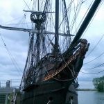 Hoorn. De replica van het 17e eeuwse schip De Halve Maen. Helaas niet toegankelijk.