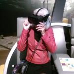 Helikoptervlucht met 3D-viewer in het Natuur Museum Fryslân.