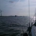 De Ems. aanloop van Emden.