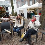 Met Tessa bij de vuurkorf op de Varkenmarkt.