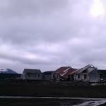 Verzakte gebouwen op Whalers Bay, Deception eiland