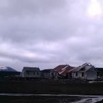 Verzakte gebouwen op Whalers Bay, Deception eiland