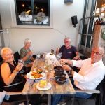 13 september 2020. Met Piet & Ineke op corona-afstand uit eten bij Bellevue in Willemstad.